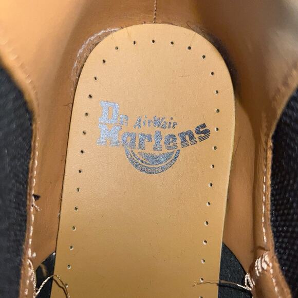 Dr. Martens 2976 Yellow Stitch Smooth Leather Chelsea Boots in Black Women's 10 - Picture 7 of 9